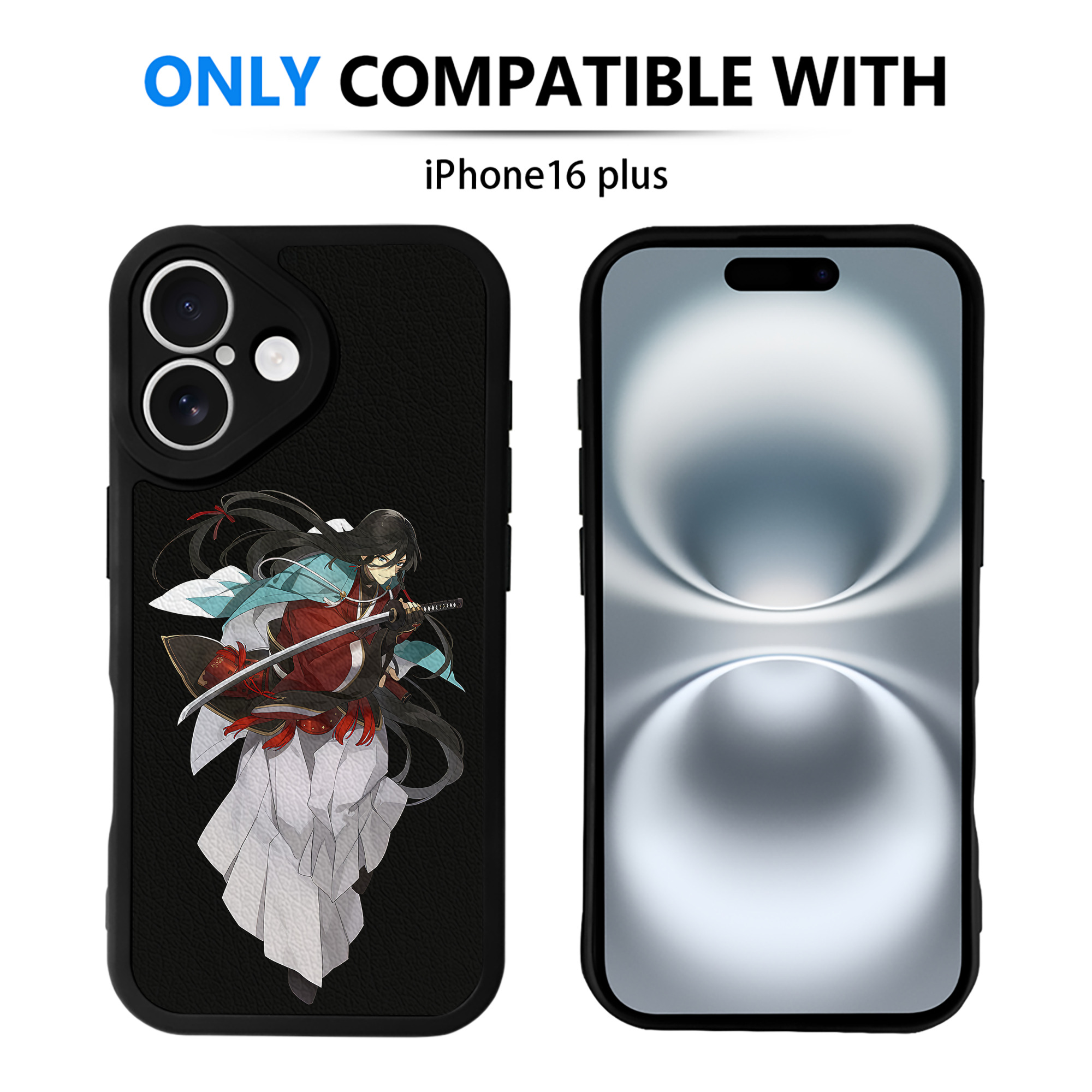 （画像用） 刀剣乱舞 Touken Ranbu 【iPhone 16シリーズ対応】シリコンスマホケース（レザー調） 材質：シリコン